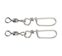 Funien Alta Resistencia a la Tracción, 2 Piezas de Pesca Giratoria, Rotación de 360°, Rodamiento de Bolas de Acero Inoxidable, Conexión Rápida, Reduce el Desgaste en la Línea Líder,