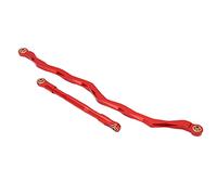 Funien Barra de Dirección RC, Aleación Aluminio Ligera, Función Estabilizadora para 1/10 Axial RBX10, Incluye 1 Tornillo (Rojo)