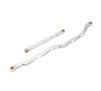 Funien Barra de Dirección RC, Aleación Aluminio Ligera, Función Estabilizadora para 1/10 Axial RBX10, Incluye 1 Tornillo (Plata)