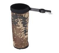 Funien Bolsa de Soporte de Tope de Batería Oxford, Diseño de Abrazadera de Primavera Resistente con Bolsillo, Bolsillo de Tambor Ligero y Portátil, Hecha de Material Resistente e (Camuflaje)