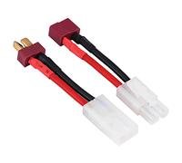Funien Cable T Plug Hembra a Macho, Juego de 2 uds., Accesorio RC de Alambre 14 AWG, Cubierta de Silicona para un Buen Aislamiento y Fácil Uso
