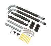 Funien Caja de Techo para Coche, Estante de Montaje en Pared Lateral, Telescópico Plegable, Soporte de Carga de 50KG, Ganchos de Almacenamiento para Kayak, Colgador para Canoas,