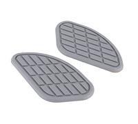 Funien Calcomanías Universales Vintage para Agarre de Rodilla, par de Protectores Almohadilla Tracción para Tanque Motocicleta, Cuidado y Protección, 3 Colores (Gris)
