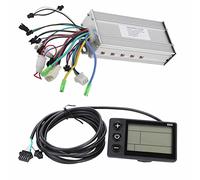 Funien Controlador de Bicicleta Eléctrica Controlador de Bicicleta Eléctrica Panel Control Pantalla LCD Retroiluminación Impermeable 24V 36V 48V 60V Configuración Kilometraj (1000W60V)