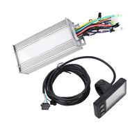 Funien Controlador de Bicicleta Eléctrica Controlador de Bicicleta Eléctrica Panel Control Pantalla LCD Retroiluminación Impermeable 24V 36V 48V 60V Configuración Kilometraj (1000W36V)