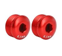 Funien Cubierta de Pedal de Bicicleta Montaña, Aleación Aluminio Ligera, M14x6,5mm, para una Conducción Suave y Protección contra el Polvo para Entusiastas del Ciclismo (Rojo)