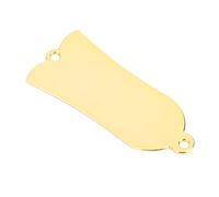 Funien Cubierta de Varilla de Armadura Aleación Zinc Estilo Campana 2 Orificios, Reemplazo Protección bajo Guitarra con Tornillos (Oro)