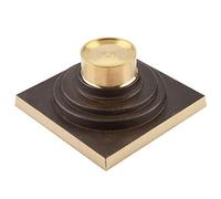 Funien Drenaje de Piso de Latón con Incisiones Premium de 10 Cm, Diseño de Filtro para Evitar Obstrucciones, Moderno y Hermoso, Súper Drenaje para Cocina, Baño, (Fuzhu (desagüe del piso de la