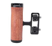 Funien Empuñadura de la Jaula de la Cámara Empuñadura Lateral Montaje con Tornillo 1/4 Pulgada Marco Expansión Cámara Ajustable Madera Montaje Izquierdo Derec