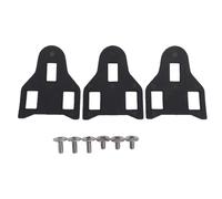 Funien Espaciadores para Calas de Bicicleta, Juego de Espaciadores Apilables 1 Mm a 5 Mm Ajuste, Nailon, Compatibles con Tornillos M5 para Zapatillas y Pedales Ciclism (Negra)