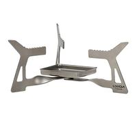 Funien Estufa de alcohol, ultraligera plegable de titanio solidificado con alcohol 14G