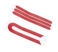 Funien Etiqueta Adhesiva Reflectante para Scooter Cinta Adhesiva Reflectante Etiqueta de Advertencia de Seguridad Reemplazo a Prueba Polvo Liviana Fácil Instalación con Formas (Rojo)