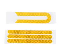 Funien Etiqueta Adhesiva Reflectante para Scooter Cinta Adhesiva Reflectante Etiqueta de Advertencia de Seguridad Reemplazo a Prueba Polvo Liviana Fácil Instalación con Formas (Naranja)