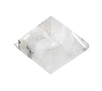 Funien Figura de Pirámide de Cristal de Buena Fortuna, Pisapapeles de Amatista, Adorno de Decoración del Hogar, para Familiares y Amigos