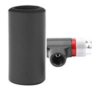 Funien Inflador de CO2 Inflador de Bicicletas Bomba Neumáticos Mini Neumáticos Manual Portátil Aleación Aluminio CNC Control Aire Doble Válvula para Neumát (Negra)