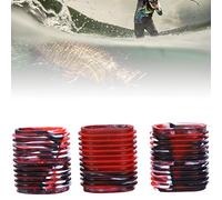 Funien Juego de 5 Fundas Antideslizantes para de Carrete Pesca, Empuñaduras Protectoras Goma Ergonómicas para un Mejor Control y Menos Fatiga, y Negro, Ideal Pesca con Cebo (#2)