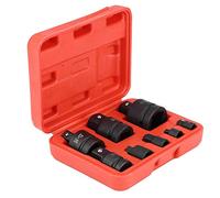 Funien Juego de Adaptadores Convertidores Reductores de Adaptador Convertidor de Zócalo de 8 Piezas 1/4" 3/8" 1/2" 3/4" 1" con Estuche de Plástico, Herramienta Profesional para Uso