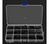 Funien Juego de Espaciadores de Columna Hexagonal Duraderos para Componentes Electrónicos que Se Comunican con Material Nailon Negro