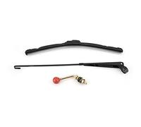 Funien Juego de Limpiaparabrisas Universal, Material de Metal y Plástico, bajo Nivel de Ruido, Taladre un Orificio de 1/2 Pulgada en su Escobilla de Limpieza UTV, Se Adapta a