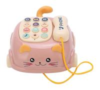 Funien Juguete para Teléfono con Forma de Gato para Niños, Calidad de Sonido Alta Fidelidad, 16 Funciones Educación Temprana, Bilingüe en Chino e inglés. Escena aplicable: Niños Plástico 4,9 X 6
