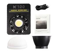 Funien Kit de Luz LED para Cámara de Video 100W, Potente Iluminación Estudio, 40,000 Lux, 9 Modos Escena, con Soporte, ABS + Vidrio, para Tomas Productos, Creación