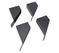 Funien Kit de Soporte de Pérgola Resistente Galvanizado con Diseño Orificio Drenaje para Patio Cenador - Soporte Pérgola 4 Piezas para Estructuras Madera