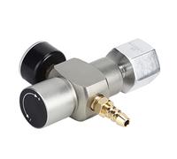 Funien Mini Regulador de Gas CO2 con Adaptador de 3/8 pulg. a TR21.4, Manómetro de Soda para Botellas de Refresco y Cartucho de CO2, Manómetro de Baja Salida, Accesorio de Púa de 8 Mm