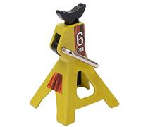 Funien Mini Soporte de Gato de Elevación para Coche Teledirigido, Accesorio Decorativo Simulación Ajustable para Coche Escalada SCX10 D90 1/10 (Amarilla)