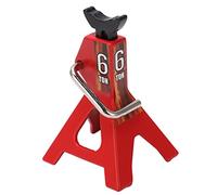 Funien Mini Soporte de Gato de Elevación para Coche Teledirigido, Accesorio Decorativo Simulación Ajustable para Coche Escalada SCX10 D90 1/10 (Roja)