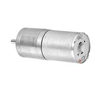 Funien Motor de Engranaje de Metal de 25 Mm CC 12 V 25GA-370, Baja Velocidad, Gran Momento de Fuerza, para Cerradura Electrónica, Robot, Cortina Eléctrica, con Engranaje de Alta (12V 500RPM)