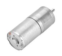Funien Motor de Engranaje de Metal de 25 Mm CC 12 V 25GA-370, Baja Velocidad, Gran Momento de Fuerza, para Cerradura Electrónica, Robot, Cortina Eléctrica, con Engranaje de Alta (12V 30RPM)