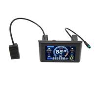 Funien Panel de Visualización de Bicicleta Eléctrica Pantalla LCD Pantalla S966 24-72V Grande Fácil Instalación con Soporte para Manillar 22,2 Mm