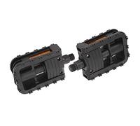 Funien Pedales de Bicicleta de Montaña, Plataforma Antideslizante de Nailon para un Ciclismo Cómodo con Plataforma de Bicicleta, Reemplazo Estándar Original (Negro)