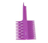 Funien Peine para Resaltar el Cabello, Peine Profesional para Teñir el Cabello de Doble Cara Salón y Uso Doméstico, Azul/blanco, 8,46x2,95 Pulgadas (Púrpura)