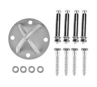 Funien Placa de Anclaje de Techo para Yoga, Montaje Metal con Accesorios para Entusiastas del Yoga Aéreo