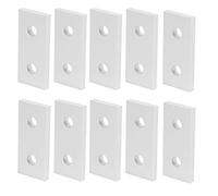 Funien Placa de Unión Plana de Aluminio Herramienta Conexión Vertical Duradera para Trabajadores Estructuras Marco Aluminio 10 Piezas Placa Unión 2 Orificios (2020)