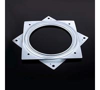 Funien Placa Giratoria Cuadrada de Metal de 6 Pulgadas, Escritorio para TV, Rodamiento para Plato Giratorio Lazy Susan, Acero Galvanizado, Chapado en Zinc, Resistente a la Corrosión y