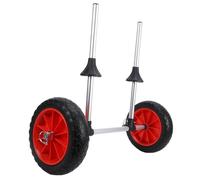 Funien Plataforma Rodante Plegable para Kayak, Carrito de Canoa con Marco de Aleación Aluminio Liviano con Ruedas Goma, Plataforma Estable para Transportar Kayaks o Balsas