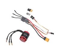 Funien RC Crawler Car Juego de Motor ESC sin Escobillas Potente Diseño Compacto para un Manejo ágil Material Metal para Axial SCX10/Control Remoto Piezas de Actualización Automóviles