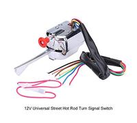 Funien Reemplazo de Interruptor de Señal Giro : Street Hot Rod Chrome 12V para Muchos Vehículos