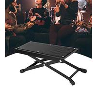 Funien Reposapiés de Guitarra Reposapiés de Guitarra Taburete Pedal Hecho Metal Diseño Plegable con Almohadillas Goma Antideslizantes para Gui