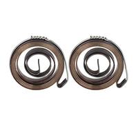 Funien Resorte de Retorno de Prensa Taladro Banco 2 Piezas, Resistente Resorte en Espiral Retorno Alimentación Pluma Robusta Placa Cromada, Versátil para Taladros