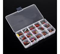 Funien Señuelos de Pesca Cebos Crankbait Señuelos Cebo de Pesca Set 30 Piezas Vida Colorida como Acción Natación Colores Brillantes Anzuelo Triple Afilado con Caja Portátil para