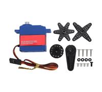 Funien Servo de Engranaje de Metal Digital sin Núcleo Alto par para Modelo Brazo Robot Coche RC, Carcasa con Clasificación IP67, Engranajes Metal 25T Reforzados, pa