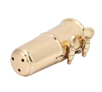 Funien Sonido Claro y Sensible Tapa de Boquilla de Saxofón Alto de Latón, Juego de Ligaduras Accesorios para Instrumentos Musicales para una Mano de Obra Exquisita y un Sonido Rico
