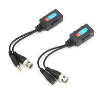 Funien Transceptor Balun de Vídeo HD de 8 MP Potencia Duradera + Vídeo 720P-8 MP para Cámaras AHD/CVI/TVI/CVBS Transmisor par Trenzado para Monitoreo Seguridad Transceptor Balun Plástico ABS