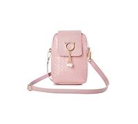 FuninCrea Bolso Bandolera Pequeño, Bolso Movil Mujer con Cremallera y Broche, Moda Bolso Teléfono Movil con Colgante de Perlas, Bolso Bandolera Móvil con Correas Ajustables para Viajes