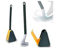 FuninCrea Escobilla Baño Golf, Cepillo Golf para Inodoro Estilo Mango Largo de Silicona Juego 360 °Limpieza Profunda Flexible Cepillo de Inodoro Montado en la Pared para El Hogar (Verde)