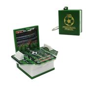 FuninCrea Llavero con diseño de libro estereoscópico en 3D, diseño de minilibro desplegable, fútbol, 4.5*2.8*4cm