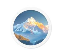 FuninCrea Marco de fotos redondo, pequeño marco de fotos, marco de póster para pared y mesa, marco creativo de decoración de pared para trabajos fotográficos, pintura artística, fotos (redondo, blanco